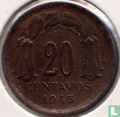 Chile 20 Centavo 1945 - Bild 1