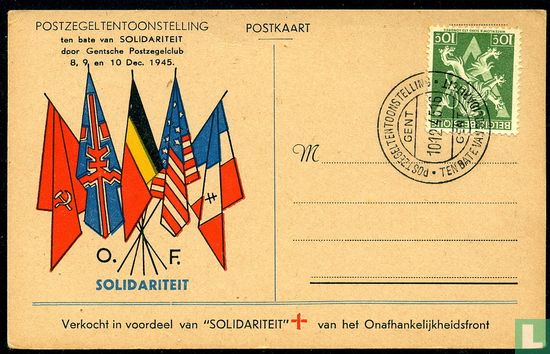 Postzegegeltentoonstelling ten bate van solidariteit