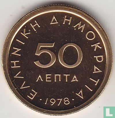 Griekenland 50 lepta 1978 (PROOF) - Afbeelding 1