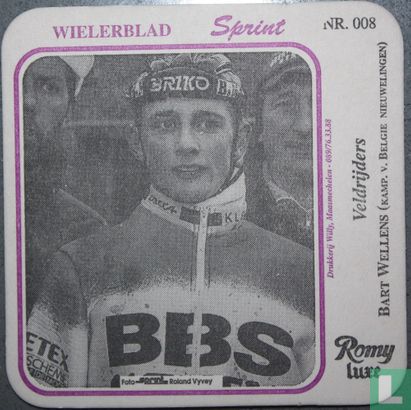 Wielrenners Wielerblad Sprint : Nr. 008 - Bart Wellens