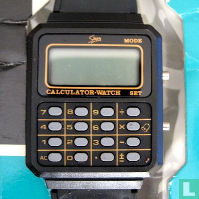 Saxon LCD Calculator watch (black) - Afbeelding 1