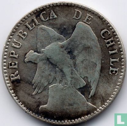 Chile 20 centavos 1908 - Image 2