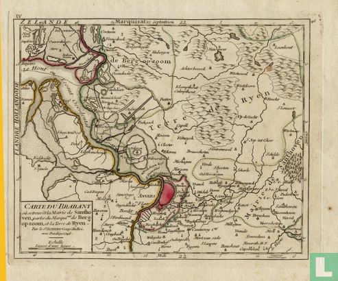 Kaart van West Brabant uit 1748 van Robert de Vaugondy - Afbeelding 1