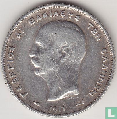 Greece 1 drachme 1911 - Image 1