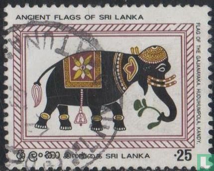 Drapeaux anciennes du Sri Lanka