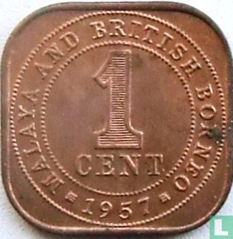 Malaya and British Borneo 1 cent 1957 - Image 1