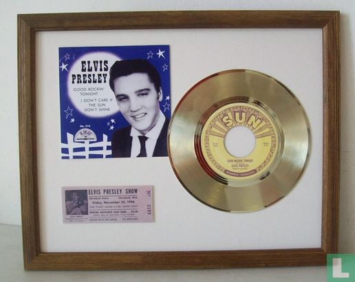 Gouden plaat Elvis - Good Rockin' tonight
