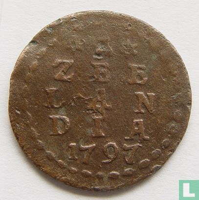 République batave 1 duit 1797/6 (Zélande) - Image 1