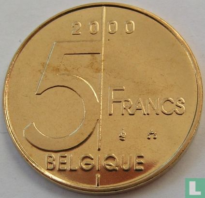 Belgien 5 Franc 2000 (FRA) - Bild 1