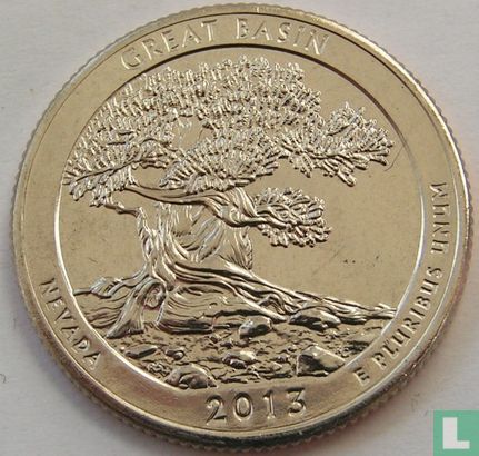 Vereinigte Staaten ¼ Dollar 2013 (S) "Great Basin national park - Nevada" - Bild 1