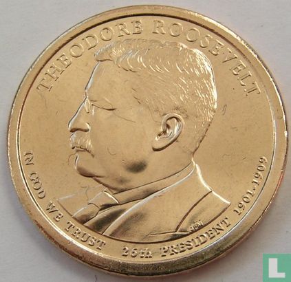 United States 1 dollar 2013 (P) "Theodore Roosevelt" - Image 1