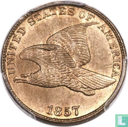 USA 1 (flying eagle) cent 1857 - Afbeelding 1