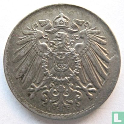German Empire 5 pfennig 1919 (A - misstrike) - Image 2