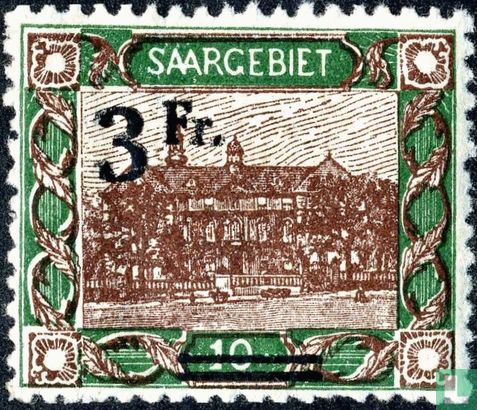 Parliament Building, with overprint