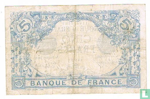 Frankrijk: 5 f. maart 1915 TTB  - Afbeelding 2