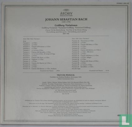 Johann Sebastian Bach / Goldberg-Variationen - Afbeelding 2