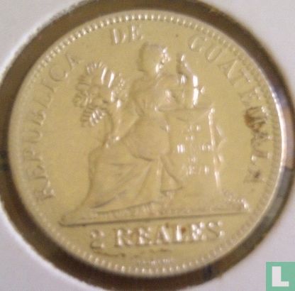 Guatemala 2 reales 1894 (sans H) - Image 2