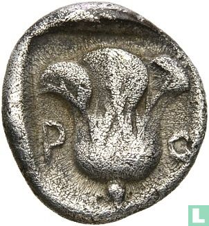 Rhodos, Carië  AR hemidrachme  408-394 BCE - Afbeelding 1
