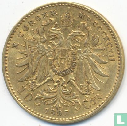 Autriche 10 corona 1897 - Image 1