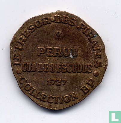 BP Collectie FR - Perou Cob de 8 escudos 1727 - Bild 2