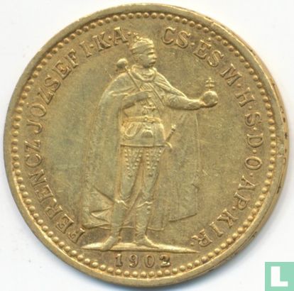 Hongarije 10 korona 1902 - Afbeelding 1