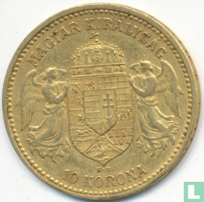 Hongarije 10 korona 1892 - Afbeelding 2