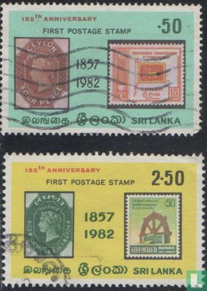125 Jaar eerste postzegel Ceylon