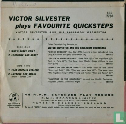 Victor Silvester plays Favourite Quicksteps - Afbeelding 2
