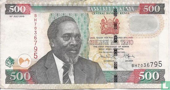 Kenya 500 Shillingi 2010 - Image 1