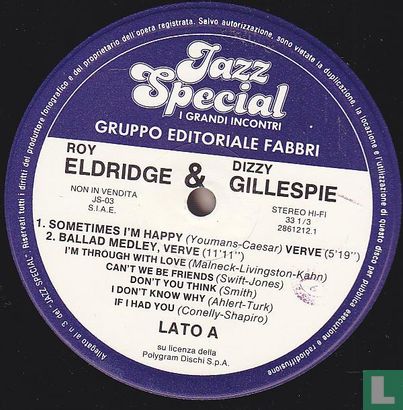 Roy Eldridge & Dizzy Gillespie I Grandi Incontri - Image 3