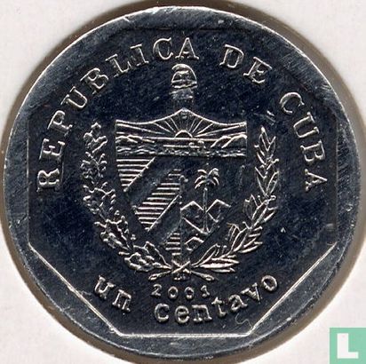 Cuba 1 centavo 2001 - Afbeelding 1
