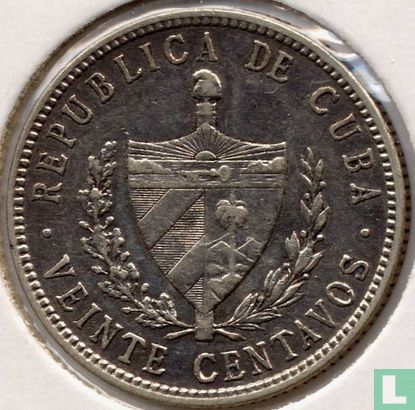 Cuba 20 centavos 1949 - Image 2