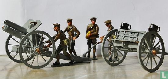 4.5 Howitzer with limber and 4-man Khaki detachment (1914) - Afbeelding 1
