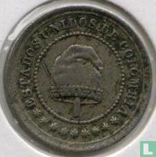 United States of Colombia 2½ centavos 1881 (type 3 - 1 in ½) - Image 2