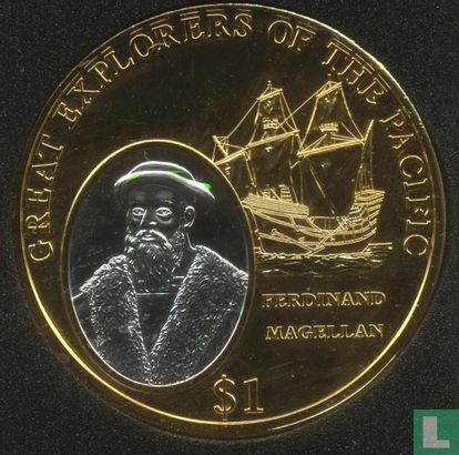 Fidji 1 dollar 2009 (BE) "Ferdinand Magellan" - Image 2