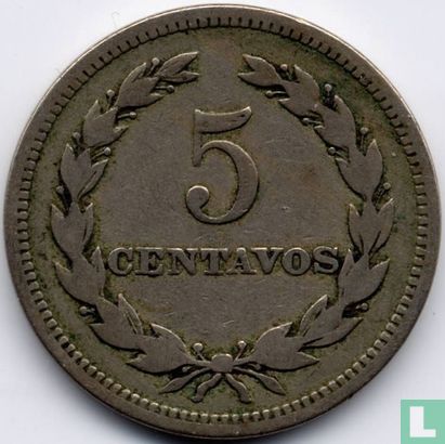 El Salvador 5 centavos 1917 - Image 2