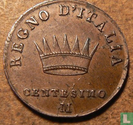 Kingdom of Italy 1 centesimo 1809 (M) - Image 2