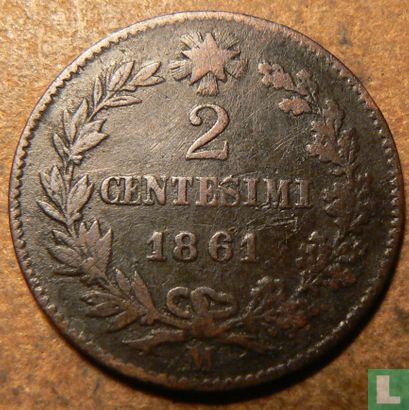 Italy 2 centesimi 1861 (M) - Image 1