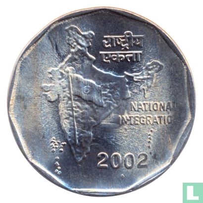 India 2 rupees 2002 (Mumbai) - Image 1