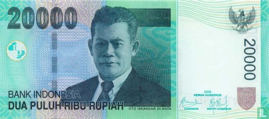 Indonesia 20,000 Rupiah 2009 - Image 1