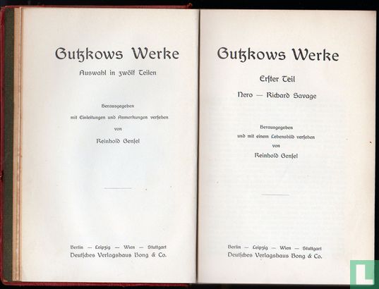 Gutzkows Werke - Image 1