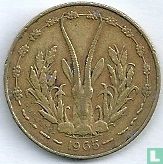 États d'Afrique de l'Ouest 5 francs 1965 - Image 1
