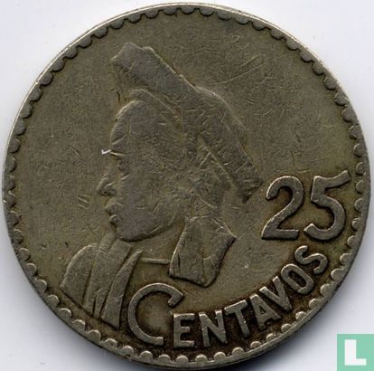 Guatemala 25 Centavo 1966 - Bild 2