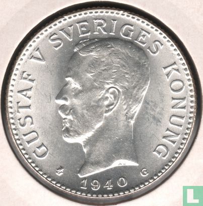 Schweden 2 Kronor 1940 (regelmäßige 4) - Bild 1