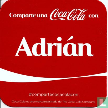 Comparte una Coca-Cola con Adrián
