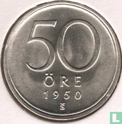 Sweden 50 öre 1950 - Image 1