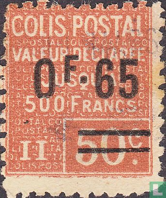 Parcel post, with surcharge