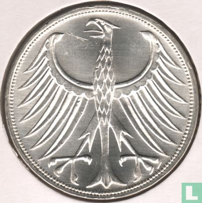 Allemagne 5 mark 1970 (G) - Image 2