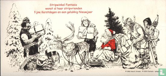 Stripwinkel Fantasia wenst al haar stripvrienden fijne Kerstdagen en een gelukkig Nieuwjaar - Afbeelding 1