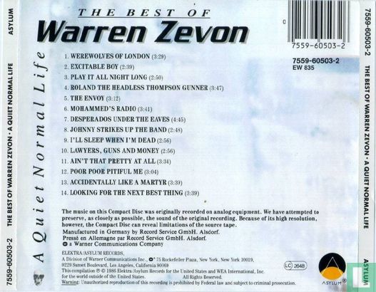 The Best of Warren Zevon - A Quiet Normal Life - Afbeelding 2